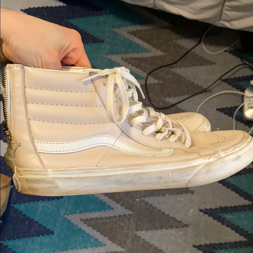 Women’s Vans Sk-8 Light Nude Pink/Blush Hi-Tops